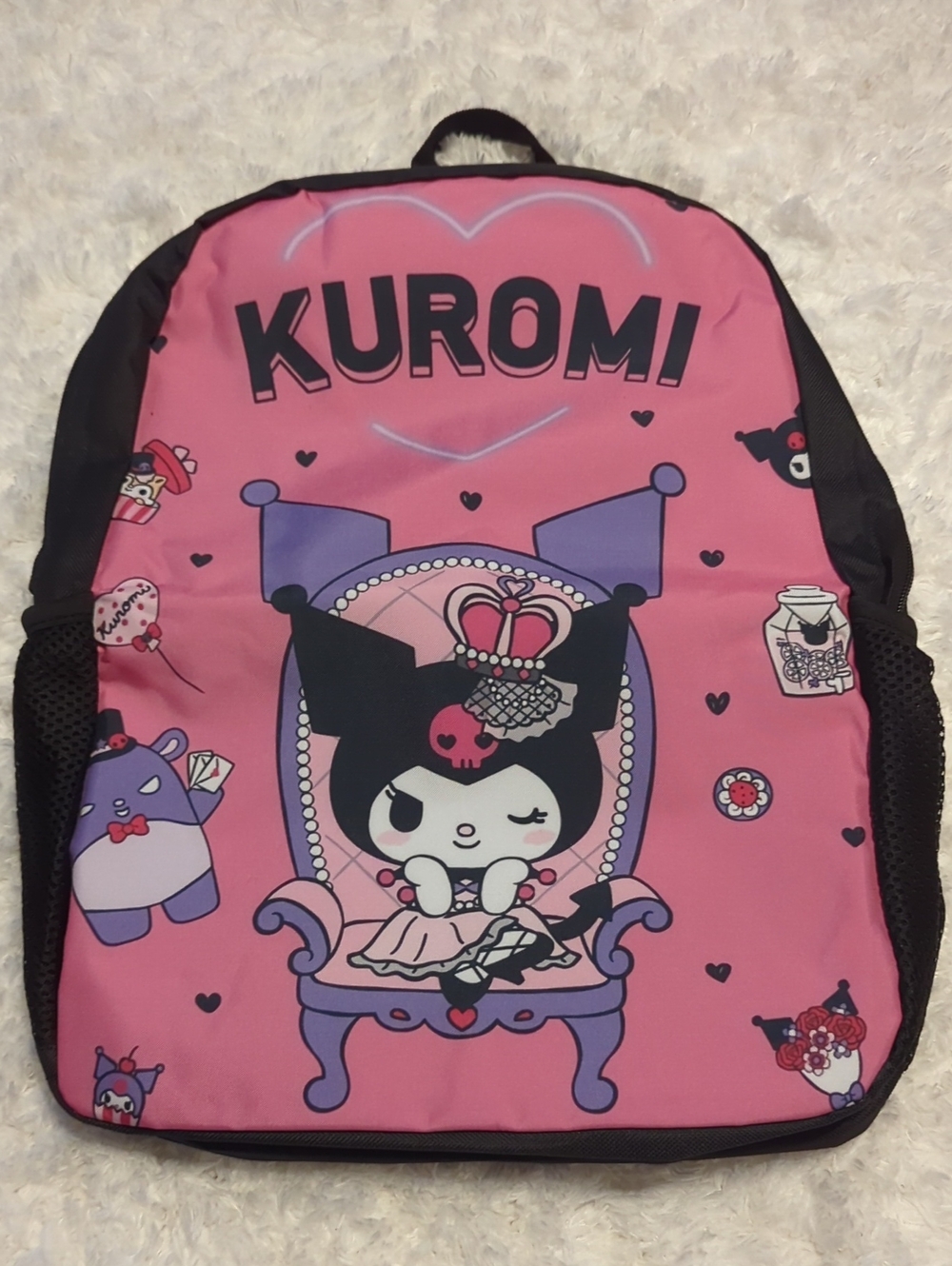 Kuromi White Rabbit Book Bag, New